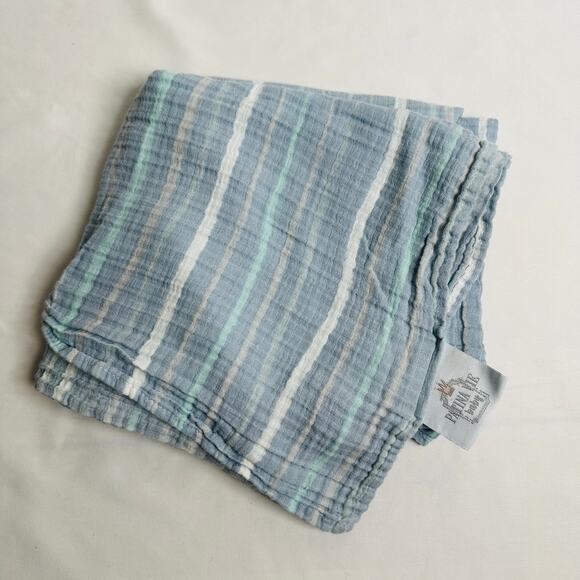 Patina Vie Baby 100% Cotton Striped Muslin Baby Swaddle Blanket - Picture 3 of 7